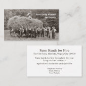 農場の建築業者の名刺 名刺 (正面/裏面)