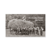 農場の建築業者の名刺