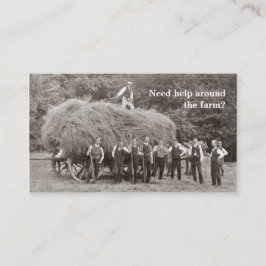 農場の建築業者の名刺 名刺