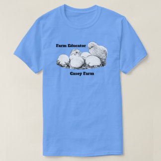 農場の教育者ver.1の暗闇のロゴ tシャツ