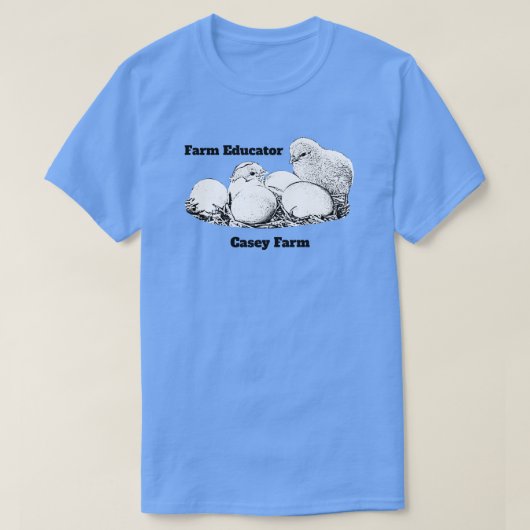 農場の教育者ver.1の暗闇のロゴ tシャツ (デザイン正面)