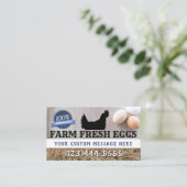 農場の新しい優れた質の鶏はモダンに卵を投げつけます 名刺 (スタンド正面)