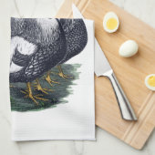 農場の新しい卵、台所タオル、フランスのなオンドリ キッチンタオル (四つ折り)