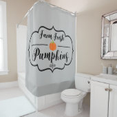 農場の新鮮なカボチャ シャワーカーテン (インサイチュ)