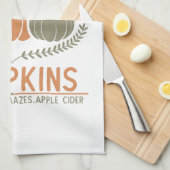 農場の新鮮なカボチャ | 手摘み キッチンタオル (四つ折り)