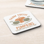 農場の新鮮なカボチャ | 手摘み コースター (左側)