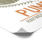 農場の新鮮なカボチャ | 手摘み ポスター (角)