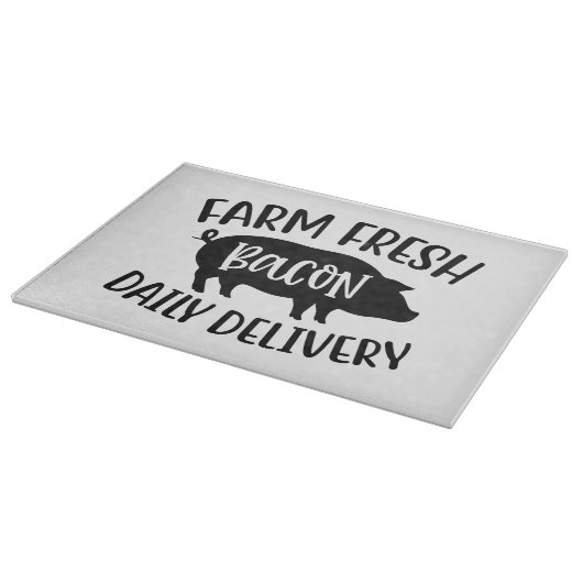 農場の新鮮なベーコン カッティングボード (角)