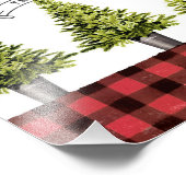 農場の新鮮なポッテッドクリスマスツリーズウォールアート フォトプリント            (角)