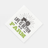 農場の方が暮らしが好い スタンダードランチョンナプキン (角)