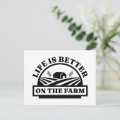 農場の方が暮らしが好い ポストカード (スタンド正面)