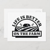 農場の方が暮らしが好い ポストカード (正面/裏面)