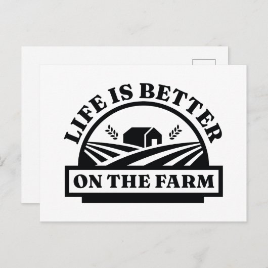 農場の方が暮らしが好い ポストカード (正面/裏面)