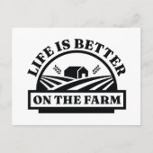 農場の方が暮らしが好い ポストカード (正面)
