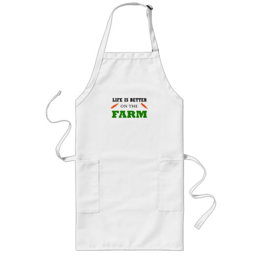 農場の方が暮らしが好い ロングエプロン (正面)