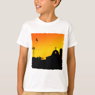 農場の日の出 Tシャツ