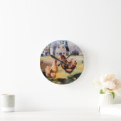 農場の時計で ラウンド壁時計 (ホーム)