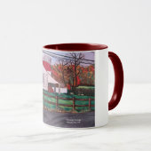 農場の景色のマグ マグカップ (正面右)