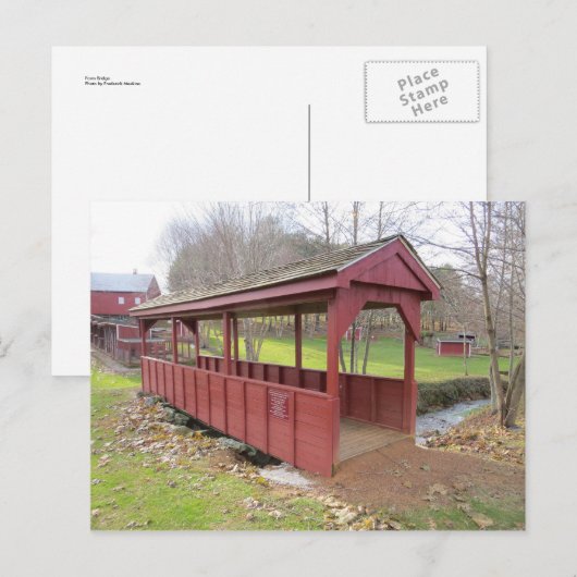 農場の橋 ポストカード (正面/裏面)