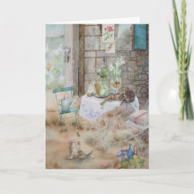 農場の水彩猫絵画たち