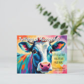 農場の牛の紹介実在財産マーケティング販売 ポストカード (スタンド正面)