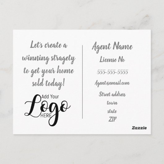 農場の牛の紹介実在財産マーケティング販売 ポストカード (裏面)