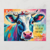 農場の牛の紹介実在財産マーケティング販売 ポストカード (正面)
