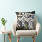 農場の牛の群れ クッション (椅子)