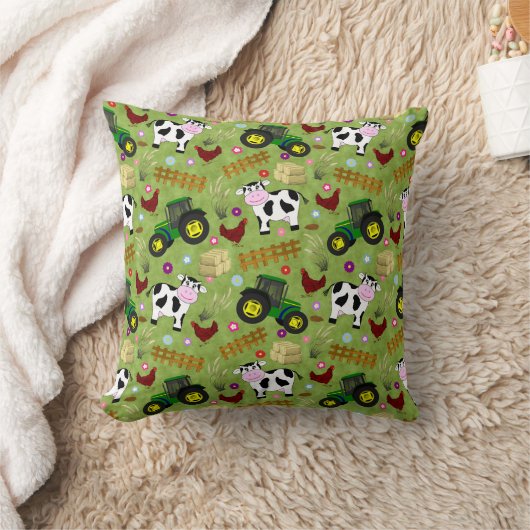 農場の牛 クッション (ブランケット)