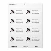 農場の牛 ラベル (フルシート)