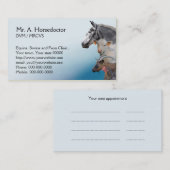 農場の獣医のアポイントメント 予約カード (正面/裏面)