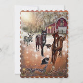 農場の秋 招待状 (正面)