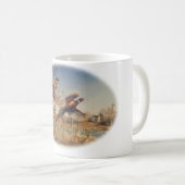 農場の空中にキジの-素晴らしい狩り コーヒーマグカップ (正面右)