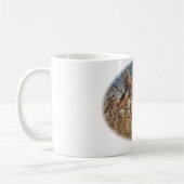 農場の空中にキジの-素晴らしい狩り コーヒーマグカップ (左)