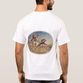 農場の空中にキジの-素晴らしい狩り Tシャツ (裏面)