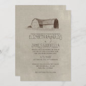 農場の結婚式招待状 招待状 (正面/裏面)