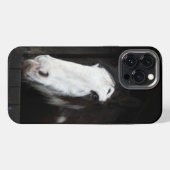 農場の茶色の馬 iPhoneケース (裏面横)