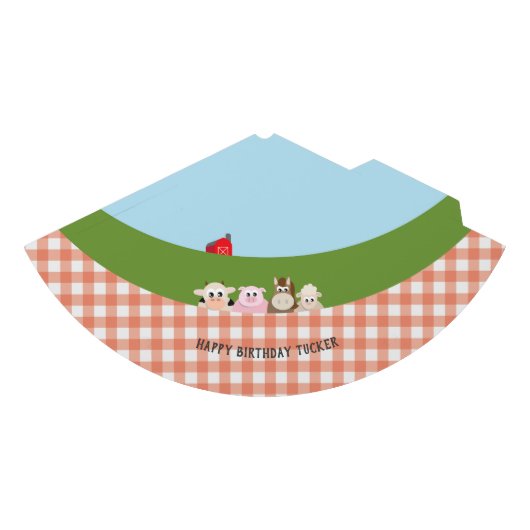 農場の誕生会の帽子 パーティーハット (正面)