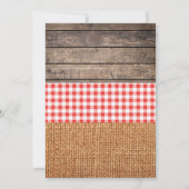 農場の誕生日のパーティの招待状 招待状 (裏面)