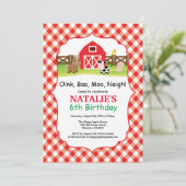 農場の誕生日パーティー招待状 バーンヤードパーティー 招待状 (スタンド正面)