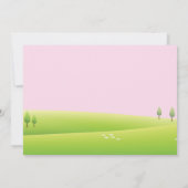 農場の誕生日パーティー招待状 国産ビジュアル 農村の動物たち 招待状 (裏面)