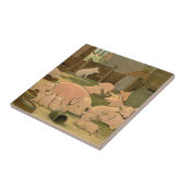 農場の豚と豚 タイル (側面)