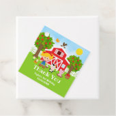 農場の赤い誕生日金髪の女の子ありがとう フェイバータグ (インサイチュ)