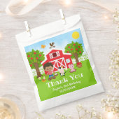 農場の赤い誕生日 アメリカ人黒人少年 ありがとう フェイバーバッグ (クリップ留めされた状態)