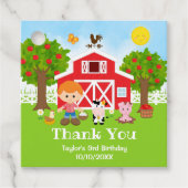 農場の赤い誕生日 赤毛の少年 ありがとう フェイバータグ (正面)