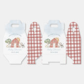 農場の赤ちゃんシャワーお願いボックス フェイバーボックス (見開き)