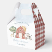 農場の赤ちゃんシャワーお願いボックス フェイバーボックス (裏面)