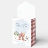 農場の赤ちゃんシャワーお願いボックス フェイバーボックス (オープン)