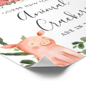 農場の赤ちゃんシャワーは、何動物のクラッカーを推測 ポスター (角)