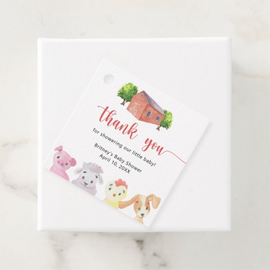 農場の赤ちゃんシャワー感謝してい-あなた フェイバータグ (インサイチュ)